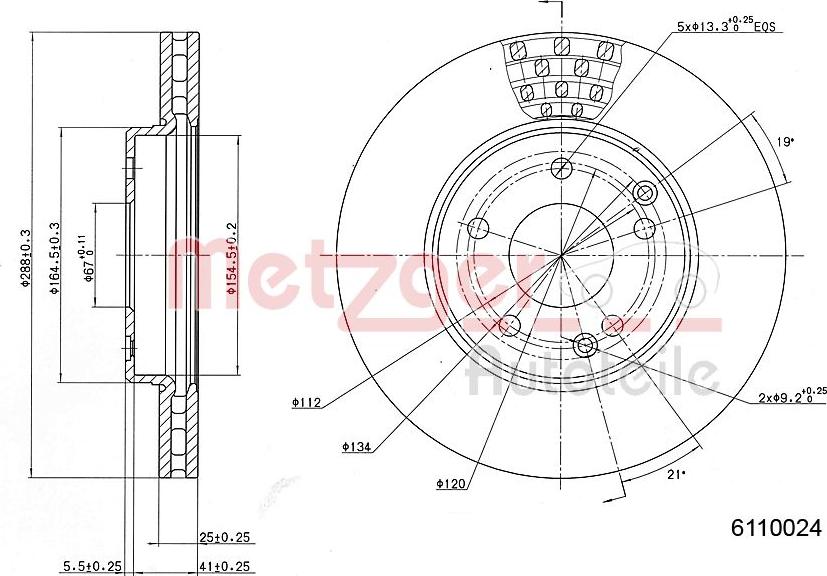 Metzger 6110024 - Discofreno autozon.pro