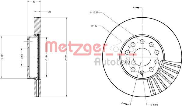 Metzger 6110021 - Discofreno autozon.pro