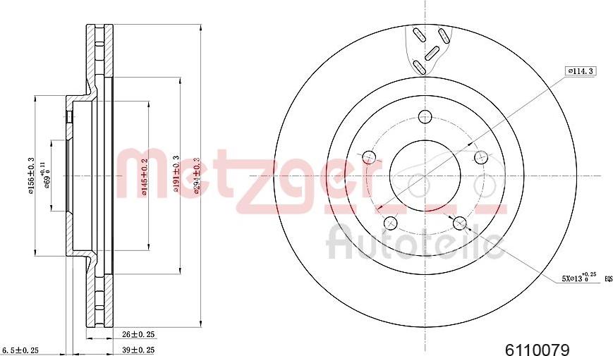 Metzger 6110079 - Discofreno autozon.pro