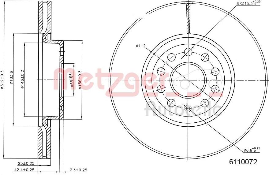 Metzger 6110072 - Discofreno autozon.pro