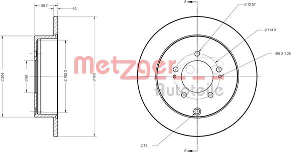 Metzger 6110197 - Discofreno autozon.pro