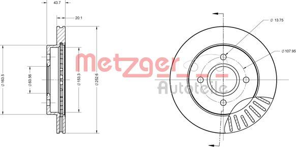 Metzger 6110157 - Discofreno autozon.pro