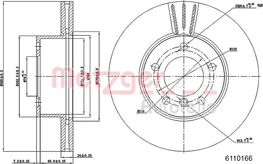 Metzger 6110166 - Discofreno autozon.pro