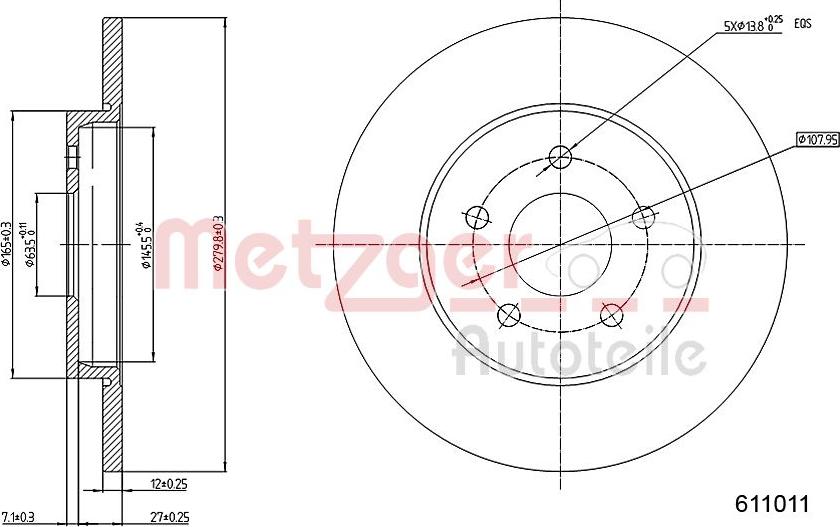 Metzger 6110101 - Discofreno autozon.pro