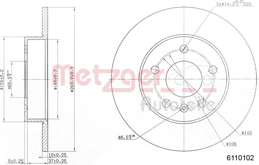 Metzger 6110102 - Discofreno autozon.pro