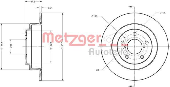 Metzger 6110110 - Discofreno autozon.pro