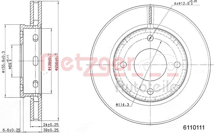 Metzger 6110111 - Discofreno autozon.pro