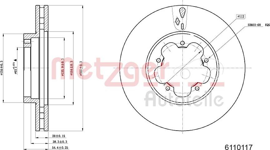 Metzger 6110117 - Discofreno autozon.pro