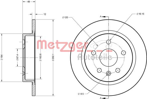 Metzger 6110188 - Discofreno autozon.pro