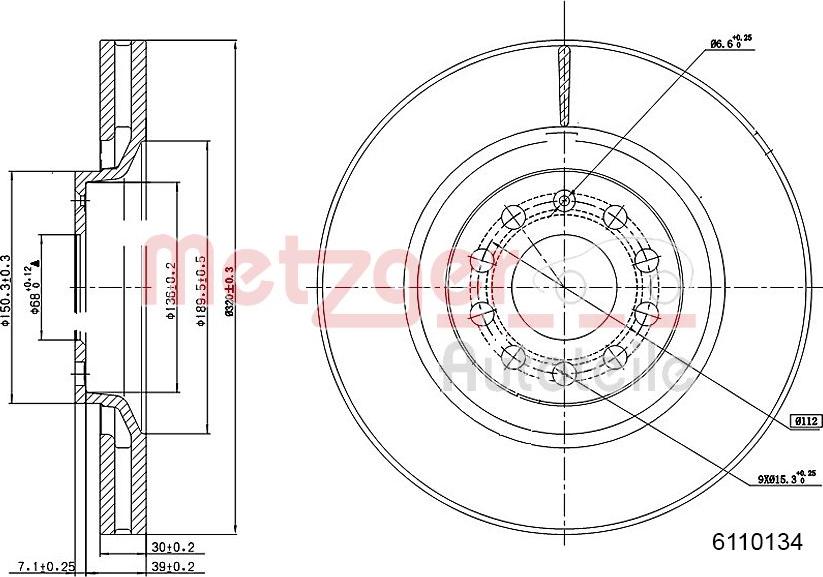 Metzger 6110134 - Discofreno autozon.pro