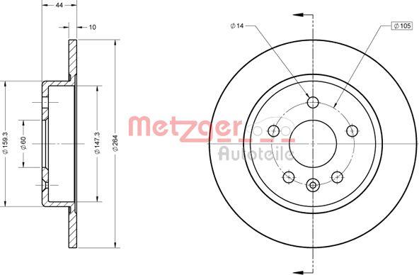 Metzger 6110847 - Discofreno autozon.pro