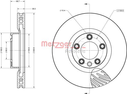 Metzger 6110854 - Discofreno autozon.pro