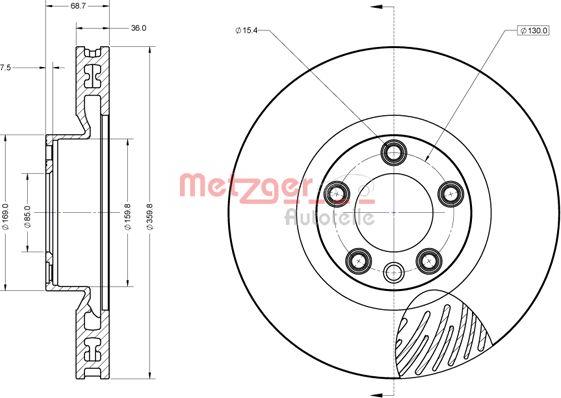 Metzger 6110853 - Discofreno autozon.pro