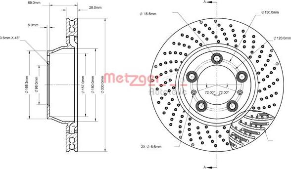 Metzger 6110864 - Discofreno autozon.pro