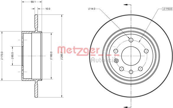 Metzger 6110865 - Discofreno autozon.pro