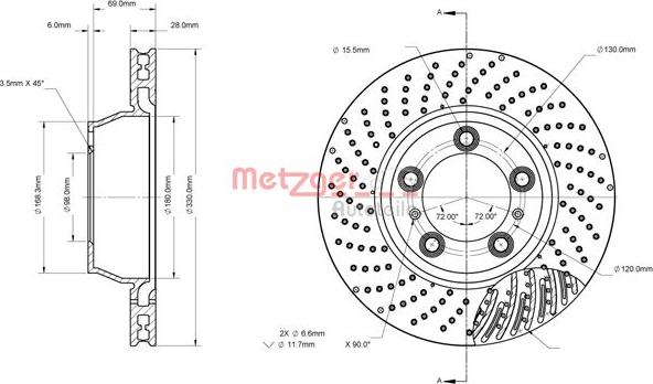 Metzger 6110863 - Discofreno autozon.pro