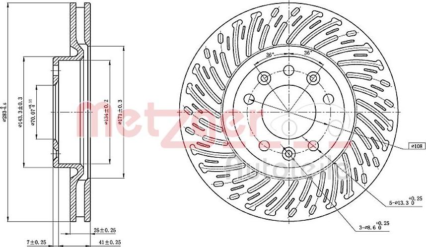 Metzger 6110839 - Discofreno autozon.pro