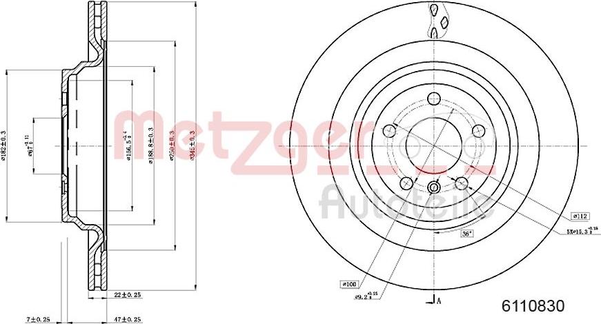 Metzger 6110830 - Discofreno autozon.pro