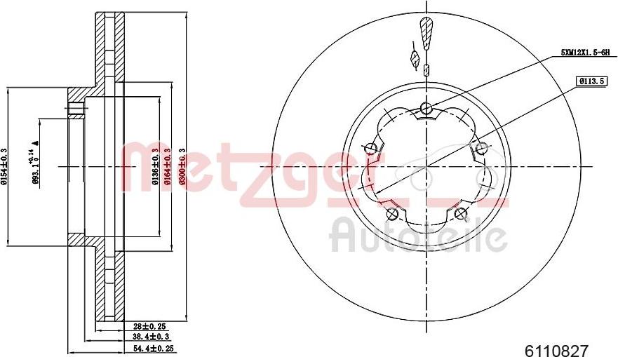 Metzger 6110827 - Discofreno autozon.pro