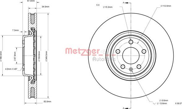 Metzger 6110876 - Discofreno autozon.pro