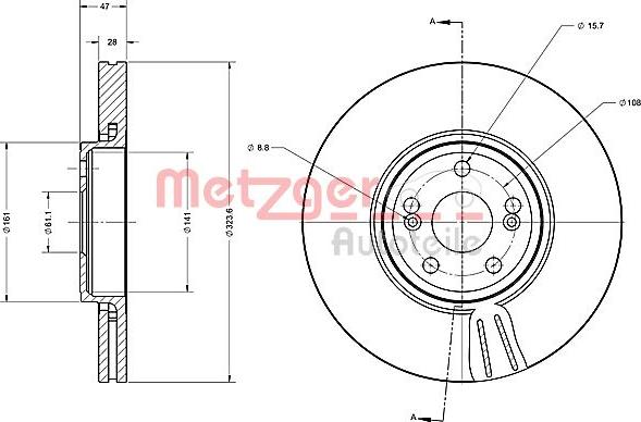 Metzger 6110349 - Discofreno autozon.pro