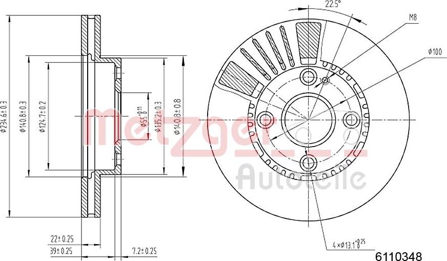 Metzger 6110348 - Discofreno autozon.pro