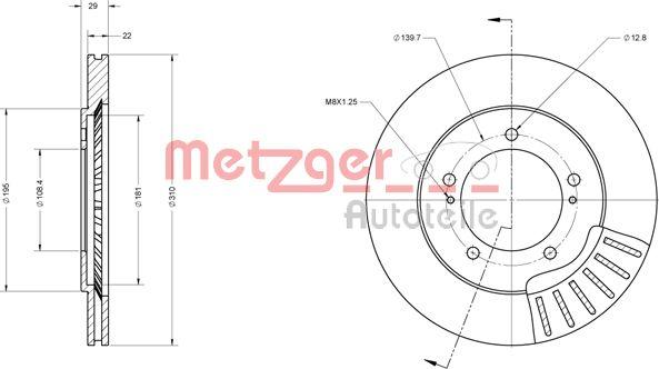 Metzger 6110347 - Discofreno autozon.pro