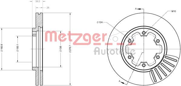 Metzger 6110357 - Discofreno autozon.pro