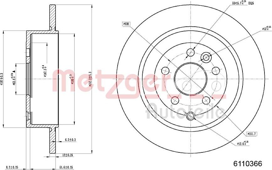 Metzger 6110366 - Discofreno autozon.pro