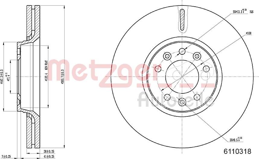 Metzger 6110318 - Discofreno autozon.pro