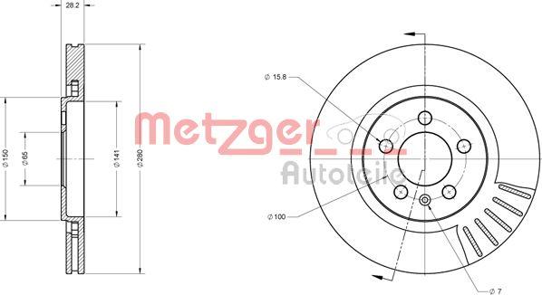 Metzger 6110385 - Discofreno autozon.pro