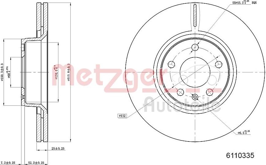 Metzger 6110335 - Discofreno autozon.pro