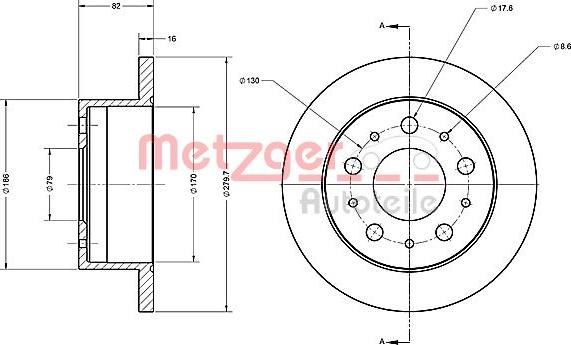 Metzger 6110338 - Discofreno autozon.pro