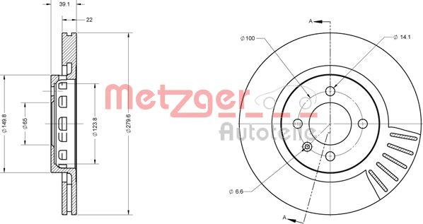 Metzger 6110337 - Discofreno autozon.pro