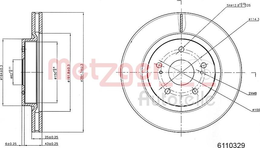 Metzger 6110329 - Discofreno autozon.pro