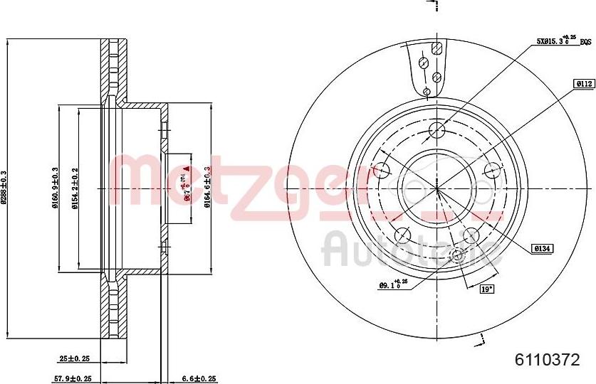 Metzger 6110327 - Discofreno autozon.pro