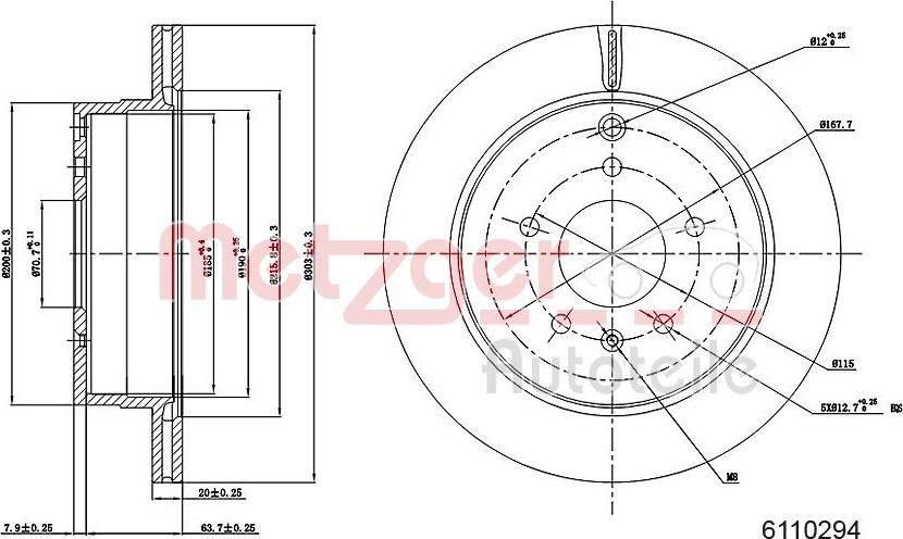 Metzger 6110294 - Discofreno autozon.pro