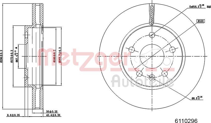 Metzger 6110296 - Discofreno autozon.pro