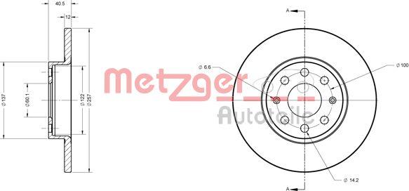 Metzger 6110246 - Discofreno autozon.pro