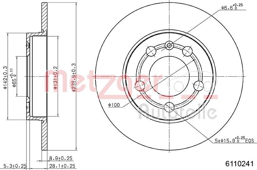 Metzger 6110241 - Discofreno autozon.pro