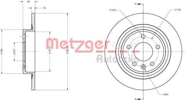 Metzger 6110247 - Discofreno autozon.pro