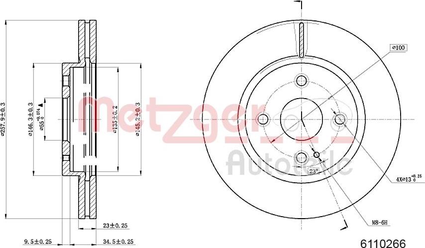 Metzger 6110266 - Discofreno autozon.pro