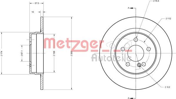 Metzger 6110209 - Discofreno autozon.pro