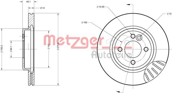 Metzger 6110207 - Discofreno autozon.pro