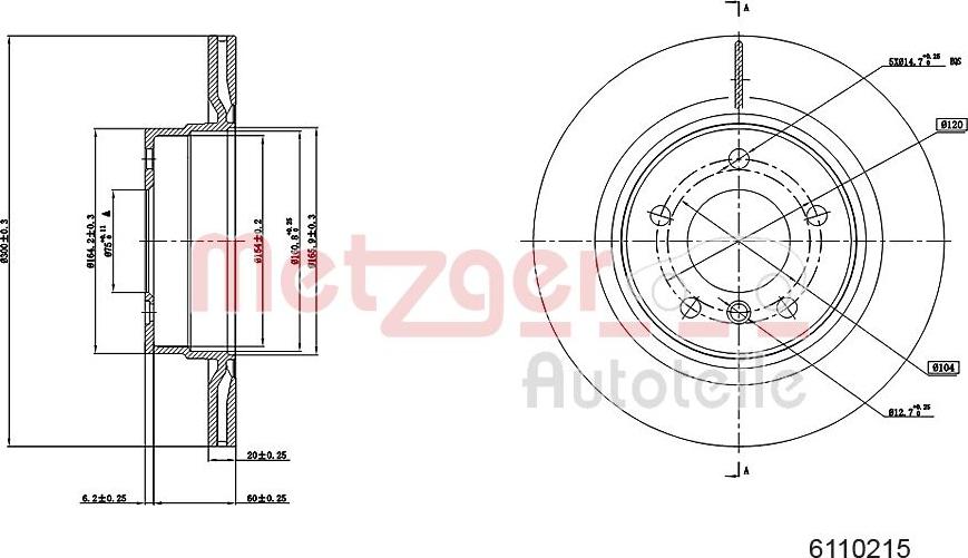 Metzger 6110215 - Discofreno autozon.pro