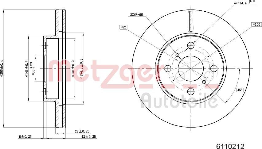 Metzger 6110212 - Discofreno autozon.pro