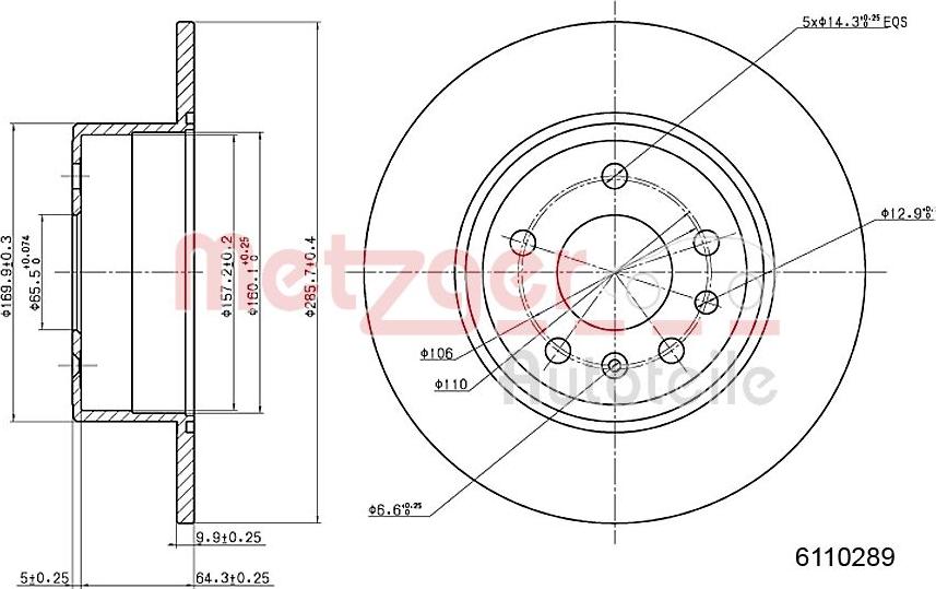 Metzger 6110289 - Discofreno autozon.pro