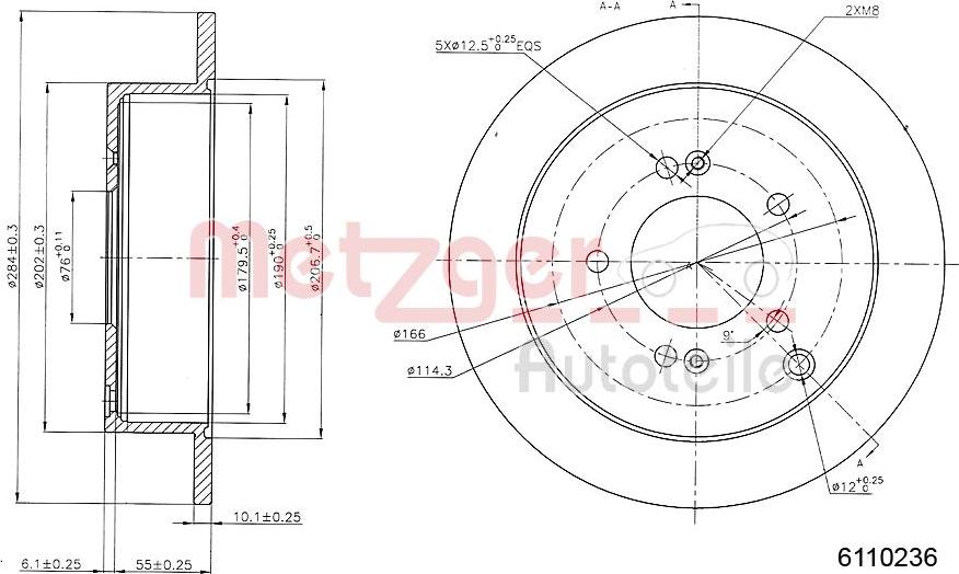 Metzger 6110236 - Discofreno autozon.pro