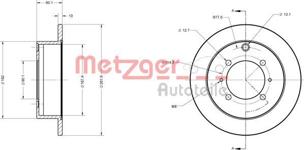 Metzger 6110221 - Discofreno autozon.pro