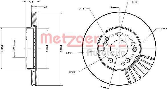 Metzger 6110223 - Discofreno autozon.pro